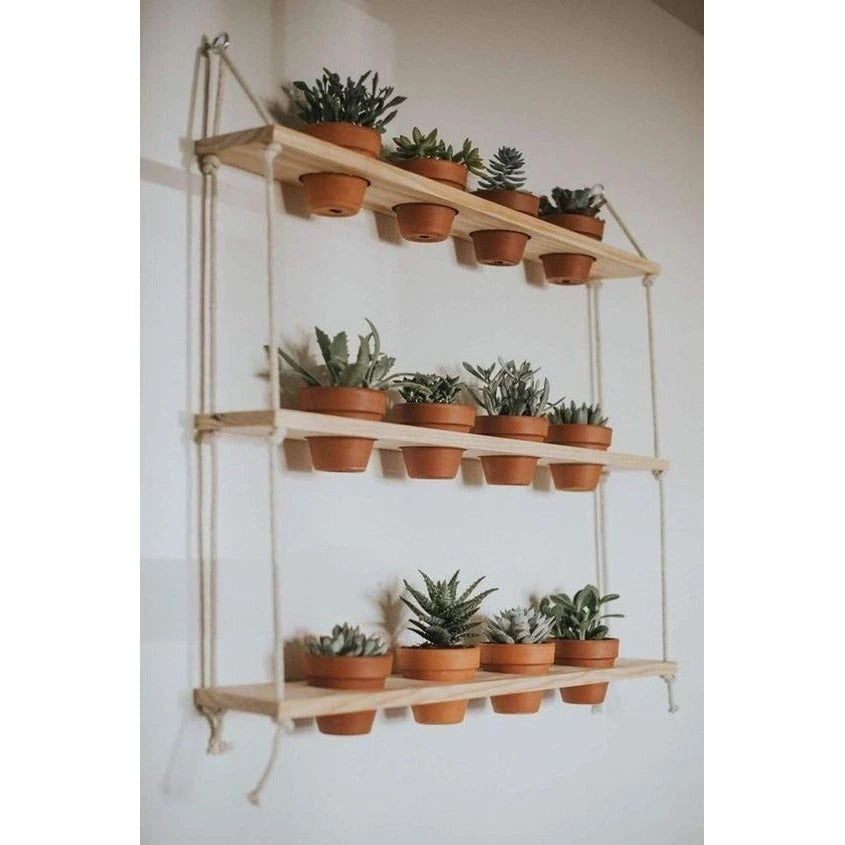 Jardim Horta Vertical Com 03 Prateleiras E 12 Vasos Brinde