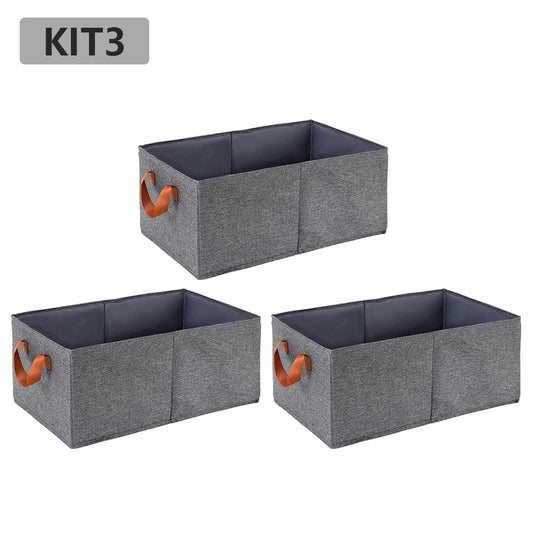 KIT3 Caixas Organizadoras para Armário
