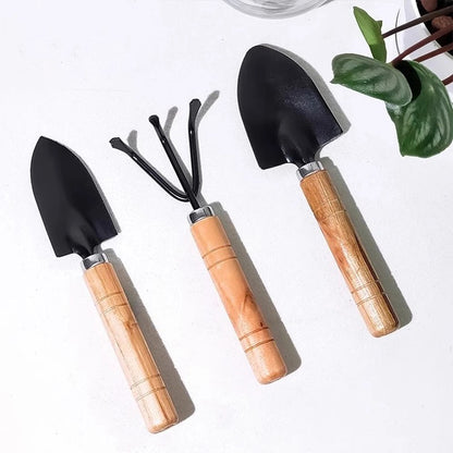 Kit Ferramentas Jardim e Horta – Conjunto 3 Peças de Jardinagem