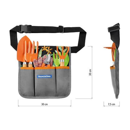Conjunto para Jardinagem Cinto com 8 Peças - Tramontina