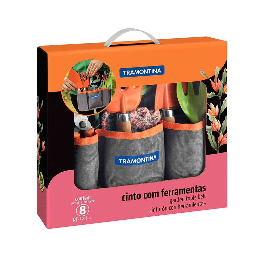 Conjunto para Jardinagem Cinto com 8 Peças - Tramontina
