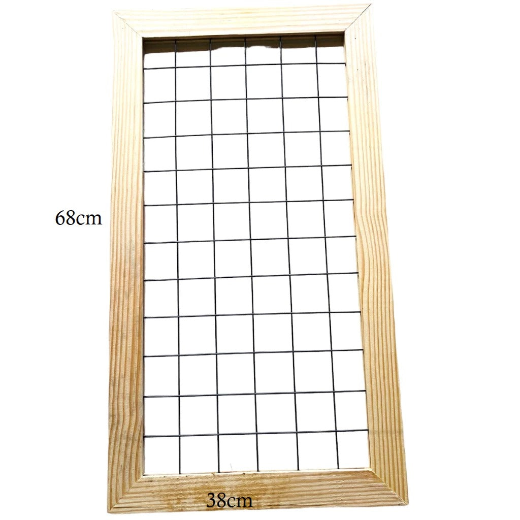 Floreira suspensa, Jardim Vertical de Parede madeira com grade