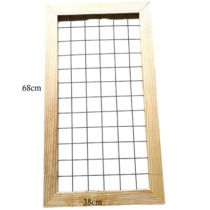 Floreira suspensa, Jardim Vertical de Parede madeira com grade