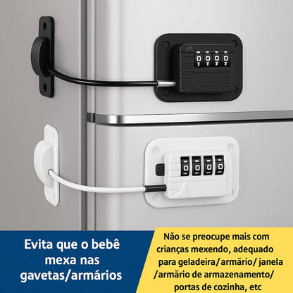 Cadeado de Segurança com Senha 4 Dígitos