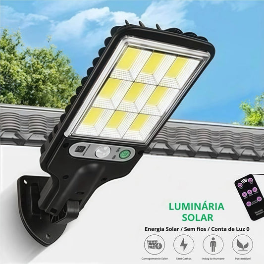Luminária Solar Parede LED Luz Branco