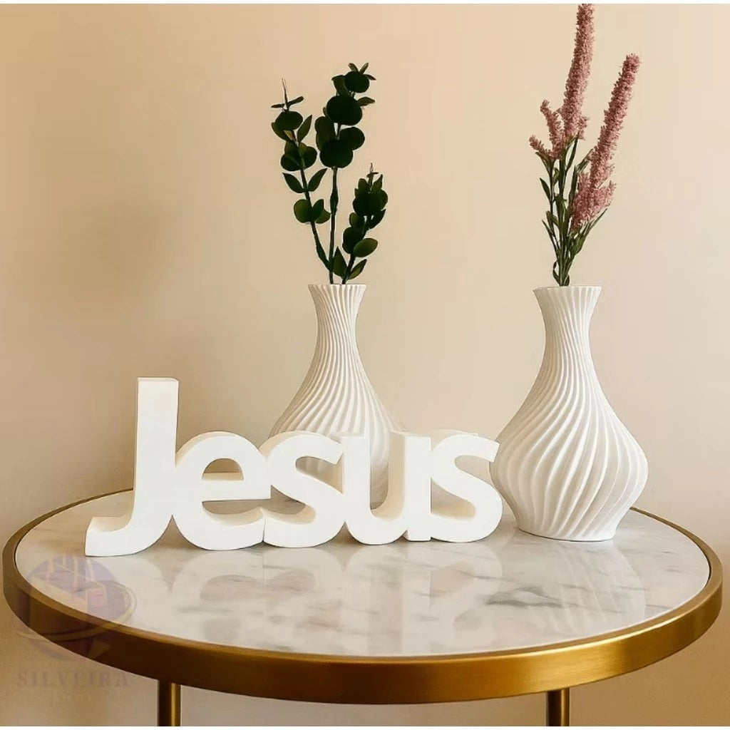 Enfeite Jesus Decoração e Jarros para Sala Mesa