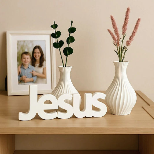 Enfeite Jesus Decoração e Jarros para Sala Mesa