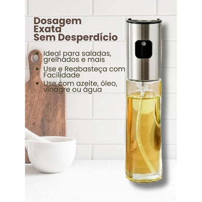 Kit 2 Spray Borrifador para Azeite, Vinagre e Óleo sem desperdício 100ml
