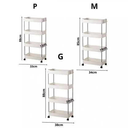 Carrinho Organizador 4 andares Multiuso