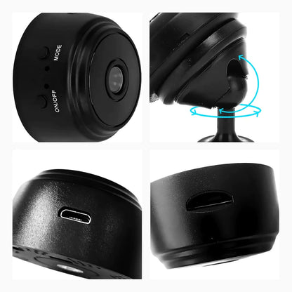 Câmera de Segurança A9 HD Mini com visão noturna Wifi Câmera 1080P Vigilância
