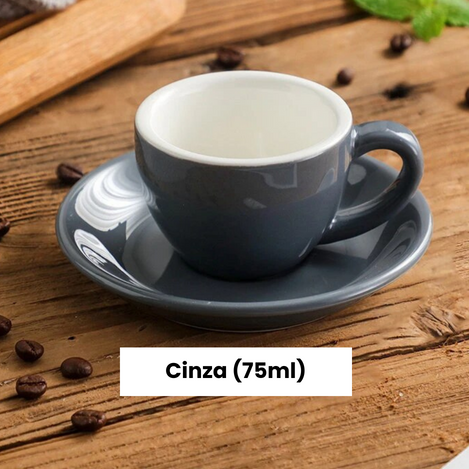 Conjunto de xícara de café de cerâmica