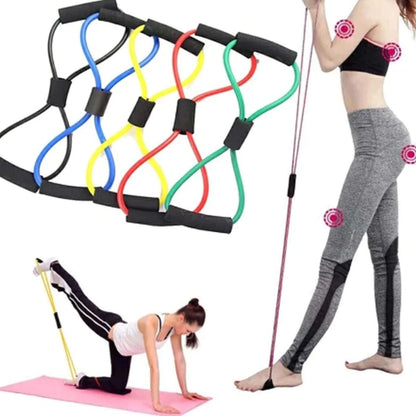 Kit 5 Elástico de Treino Mini Band + Elástico Tensão Extensor